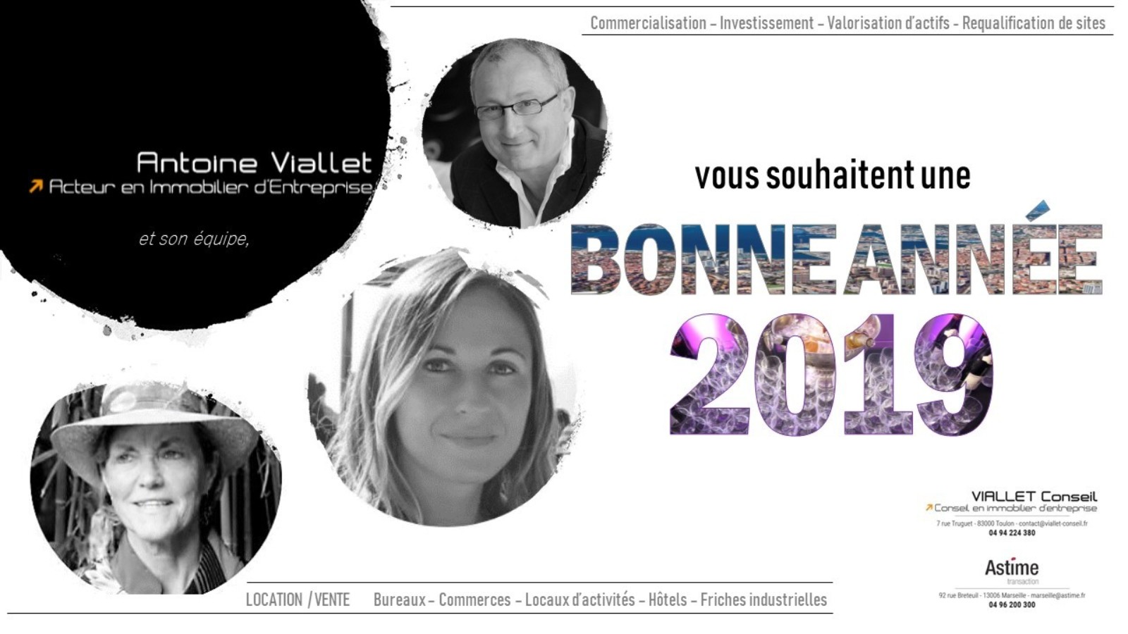Antoine Viallet Et Son Équipe Vous Souhaitent Une Bonne Année Immobilière 2019