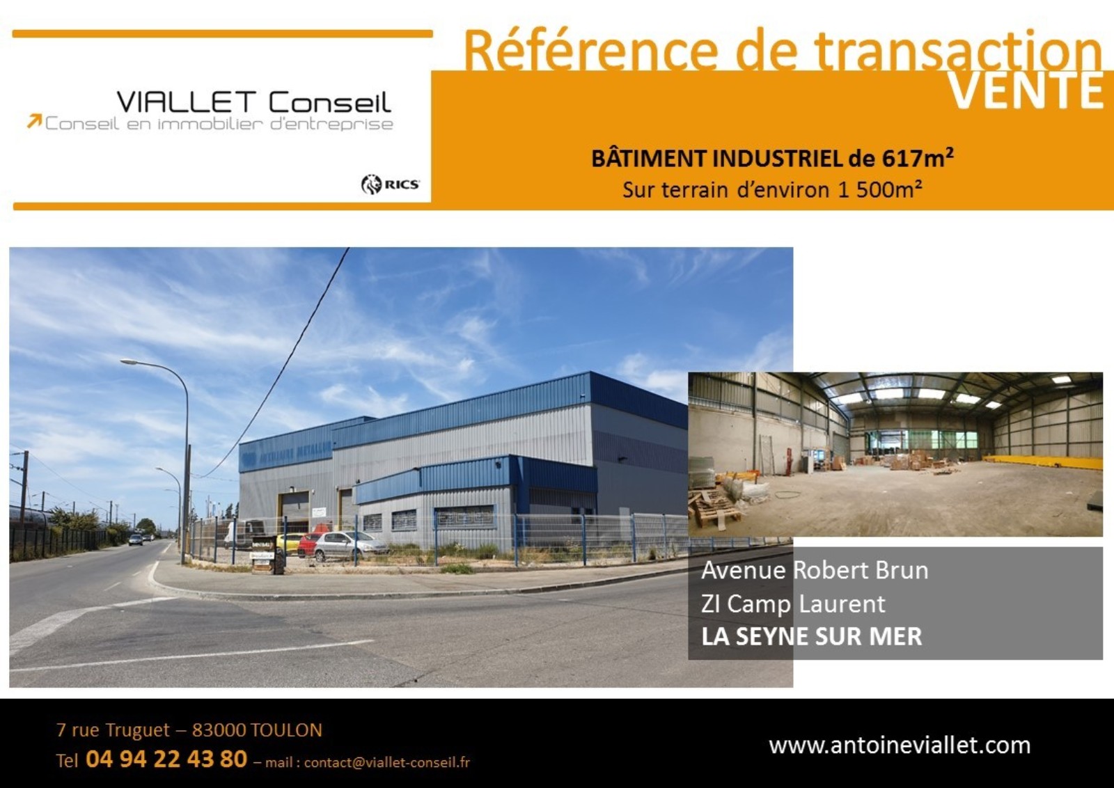 Référence Transaction Vente Local Activité Atp La Seyne 83500 Antoine Viallet